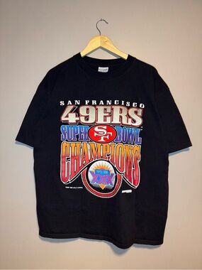 Vintage San Francisco 49ers T-Shirt / XL / 1995 Superbowl Champions / NFL